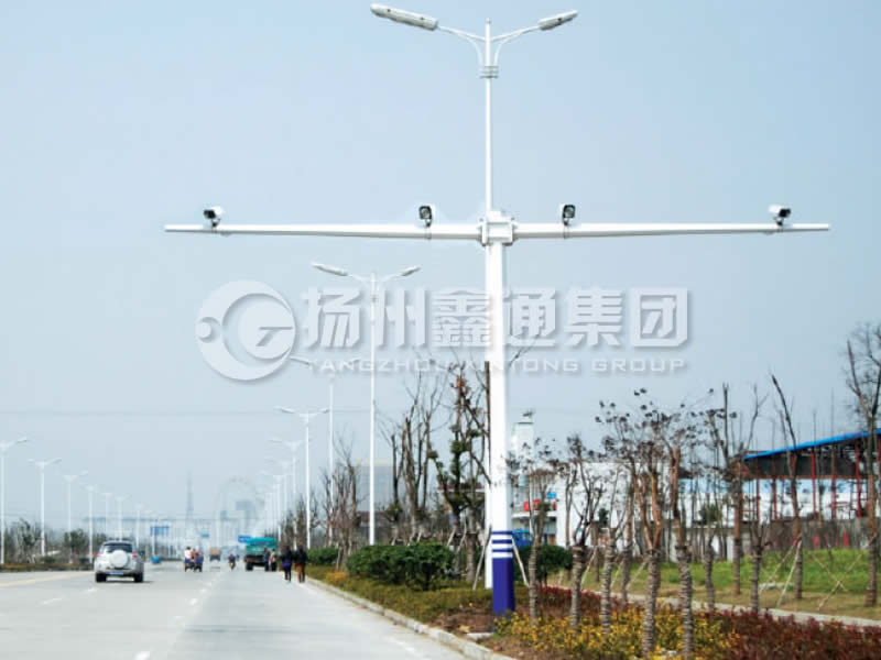 DJG-004，電子警察桿，T型八棱電警桿